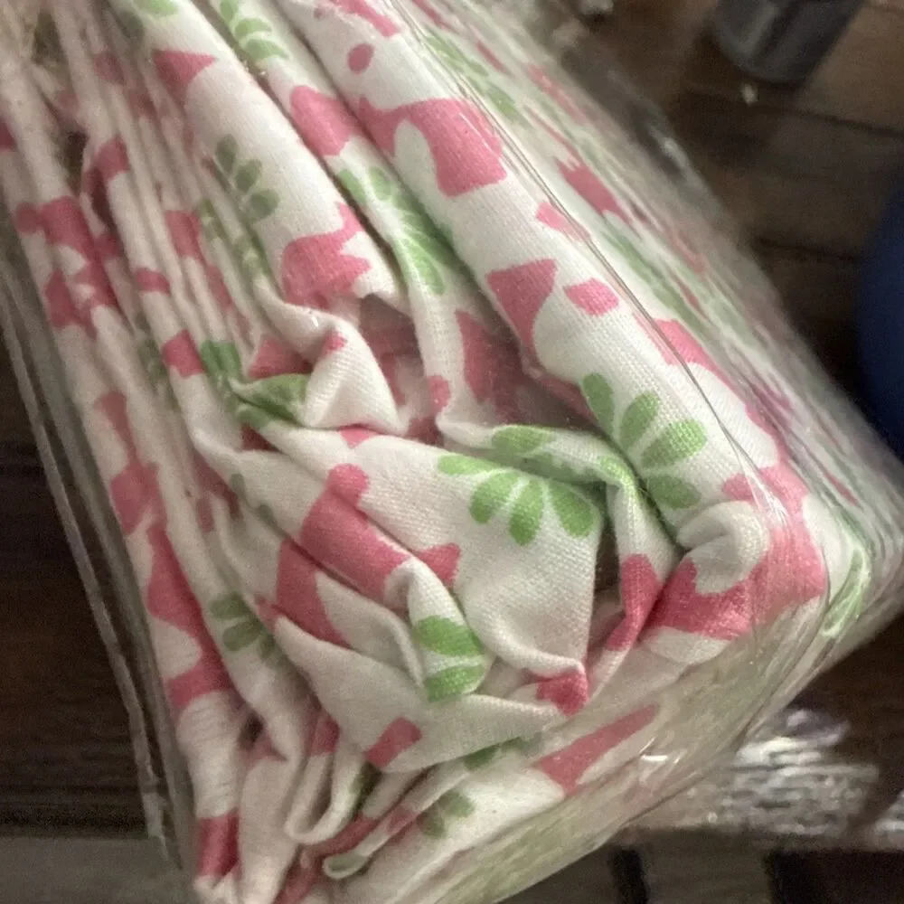 Tommy Hilfiger Twin Sheet Set 200 TC Kimono Floral Pink White Green Flowers New